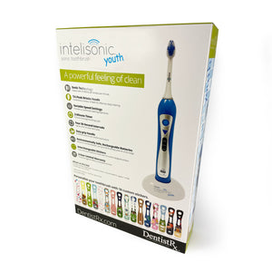 Back of the box Intelisonic Youth Sonic Toothbrush